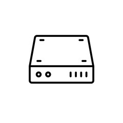 Hard Disk Icon Perfect for Data Storage and Computing