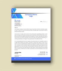 creative and Clean business Letterhead design template. Creative Letterhead template vector. Three-color variation creative letterhead template