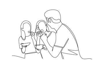 Simple line drawing of people hanging out together while chatting and eating. Happy people eating, talking at home and restaurants parties, hangouts with food and drinks. 
