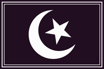 Star and crescent symbol of Islam religion