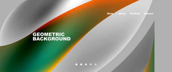 Dynamic flowing shapes concept design composition. Vector Illustration For Wallpaper, Banner, Background, Card, Book Illustration, landing page