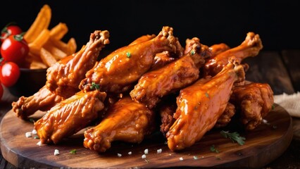 Savor the Aroma, Honey Mustard Glazed Barbecue Chicken Wings