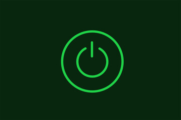 power illustration in flat style design. Vector illustration.