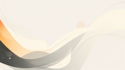 Abstract Minimalist Background with Soft Curves and Neutral Tones, Perfect for Modern Design Projects, Websites, and Presentations