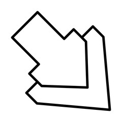 Diagonal Arrow Downicon Design