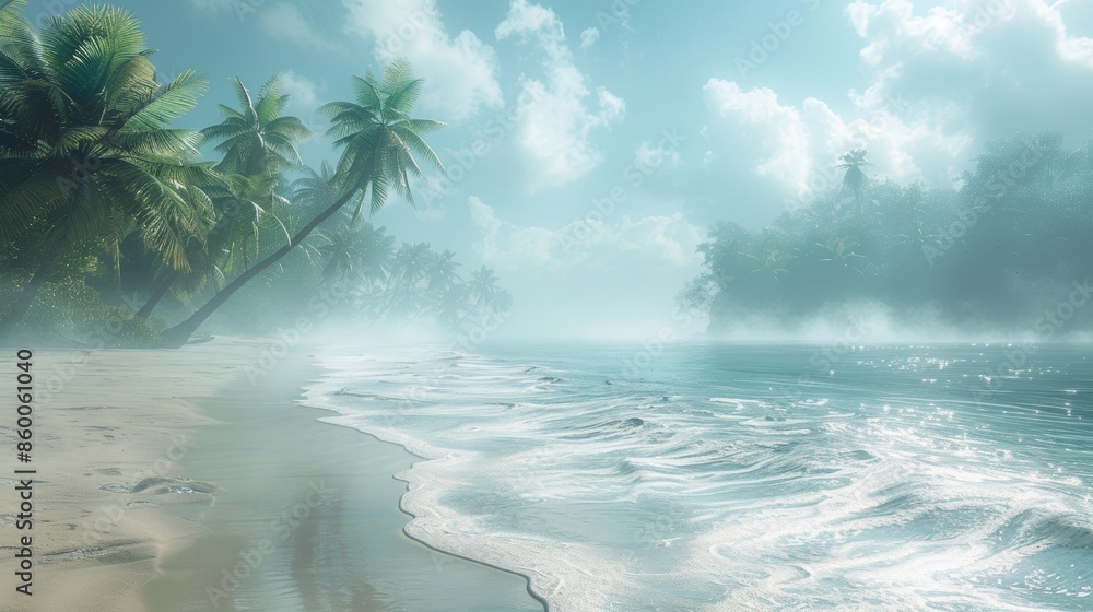 Wall mural beach landscape