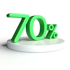 percent number for online big sale offer discount, cash back 3d render, PNG transparent