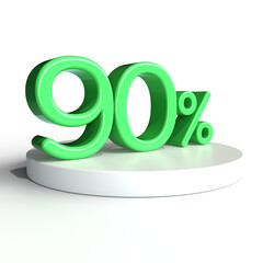 percent number for online big sale offer discount, cash back 3d render, PNG transparent