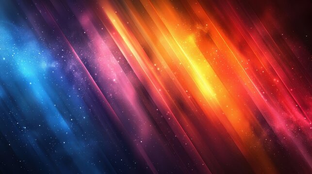 This image captures a stunning display of colorful diagonal lights in shades of blue, pink, and orange, creating a beautiful and dynamic abstract design.