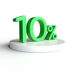 percent number for online big sale offer discount, cash back 3d render, PNG transparent