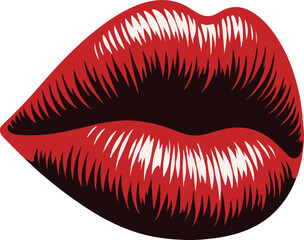 Lip clip art vector