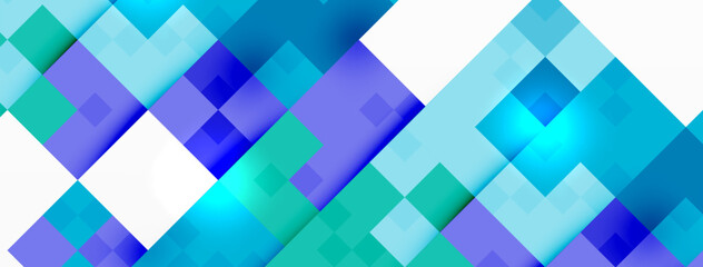 Dynamic colorful squares background. Vector Illustration For Wallpaper, Banner, Background, Card, Book Illustration, landing page