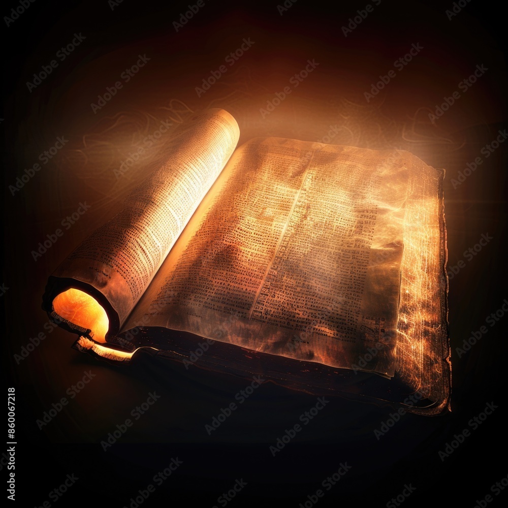 Poster a person reading by the light of a lit candle in an open book
