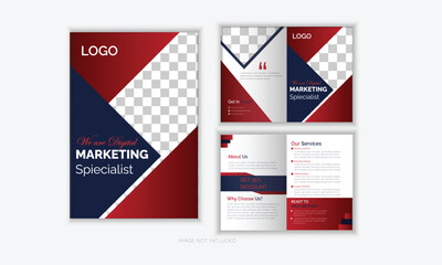 Brochure design template file