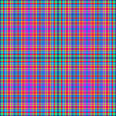 Tartan plaid pattern. Seamless check plaid in blue, red, and yellow for flannel shirt, bag, underwear, pyjamas, or other modern textile print,EPS 10.