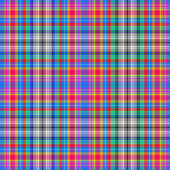 Tartan plaid pattern. Seamless check plaid in blue, red, and yellow for flannel shirt, bag, underwear, pyjamas, or other modern textile print,EPS 10.