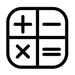 Obraz premium Calculator icon - Essential basic icon