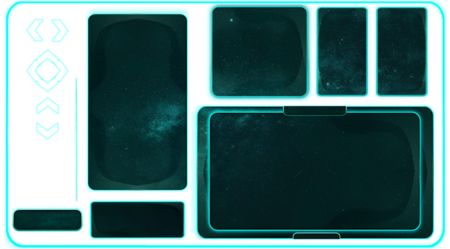 Science fiction HUD user interface
