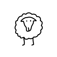 Animal icon isolated on white