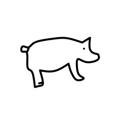 Animal icon isolated on white