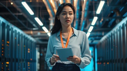 The Woman in Data Center