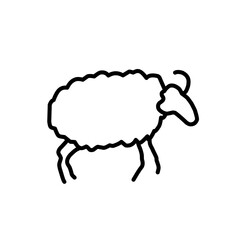 Animal icon isolated on white