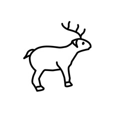 Animal icon isolated on white