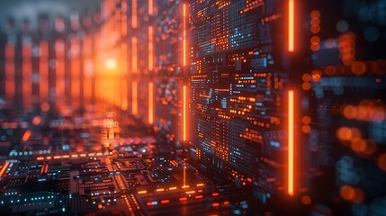 Obraz premium A detailed conceptual image of digital assets, including NFTs, cryptocurrencies, and virtual real estate, vibrant colors, modern and realistic design, high-resolution graphics, futuristic interface, p