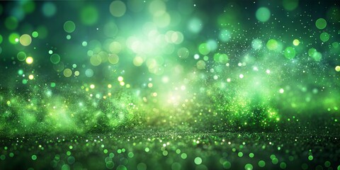Green Glow Particles Blur: A fresh blurred background with green glow particles, evoking a sense of nature and vitality.
