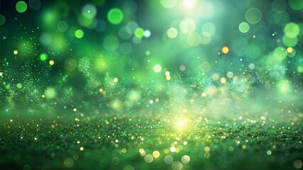 Green Glow Particles Blur: A fresh blurred background with green glow particles, evoking a sense of nature and vitality.
