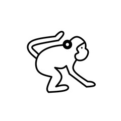 Animal icon isolated on white