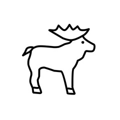 Animal icon isolated on white