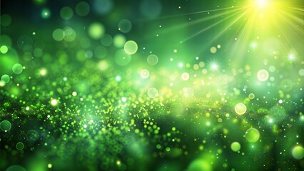 Green Glow Particles Blur: A fresh blurred background with green glow particles, evoking a sense of nature and vitality.
