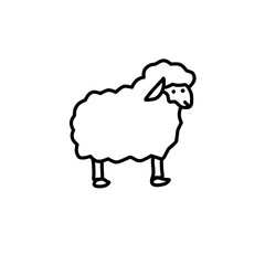 Animal icon isolated on white