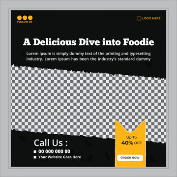 food-related social media Elegant Design