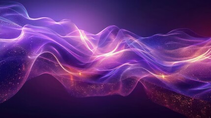 Fototapeta premium Purple Pinks, Blues, Oranges Blending, A Dynamic Abstract Background with a Sense of Flow and Serenity