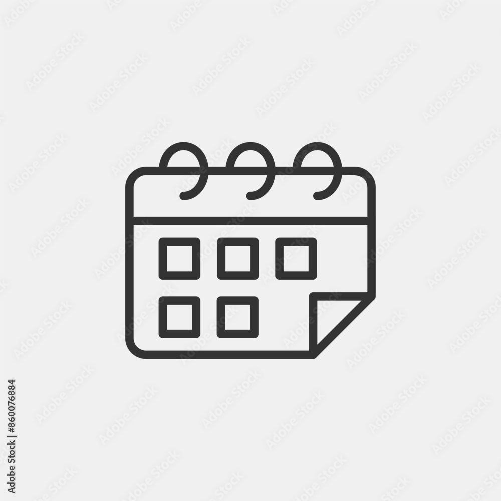 Aufkleber calendar icon vector for web and mobile app. schedule sign and symbol