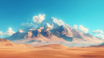 Naklejka premium close up, no mountain, divine landscape of hill , Surrealism, minimalist, 