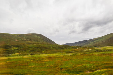 Scottish Lowlands panorama Kingussie to Pitlochry