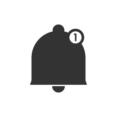 Alarm bell notification icon symbol vector.