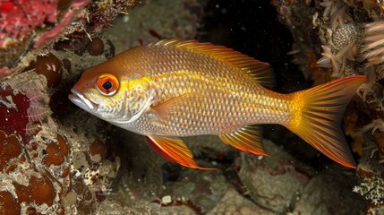 Vibrant Coral Reef Scene for Underwater Exploration Generative AI