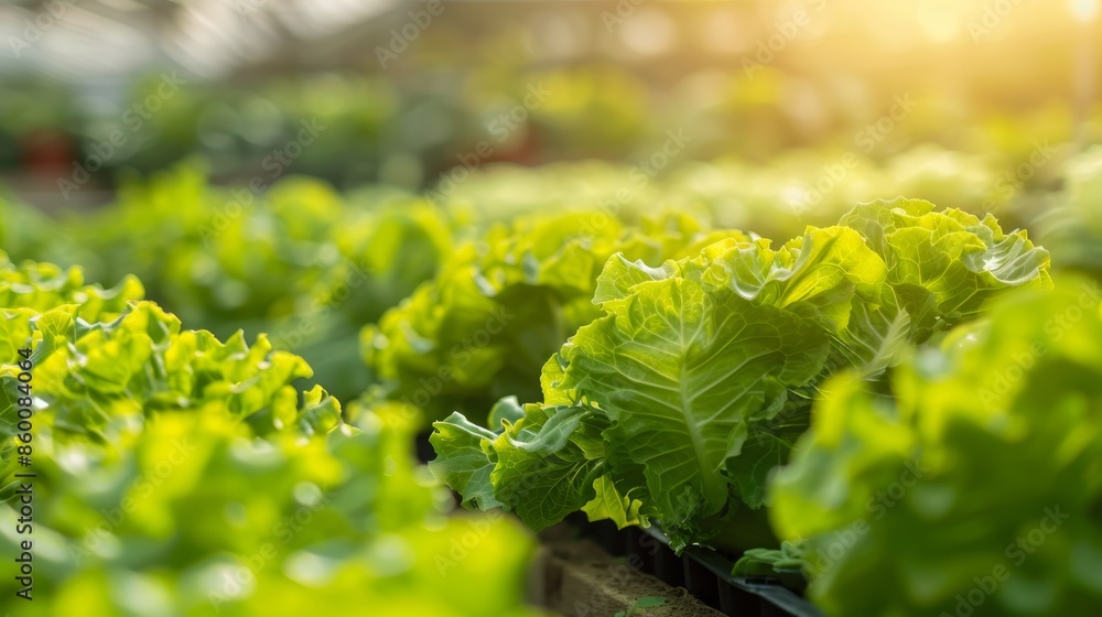 Aufkleber fresh produce in a modern farm setting generative ai