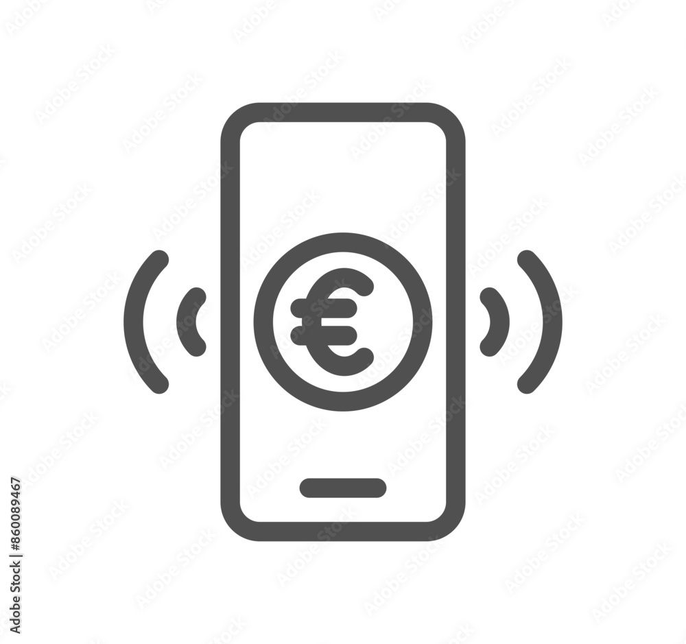 Poster finance related icon outline and linear vector.