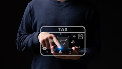 The men doing business throug a phone.