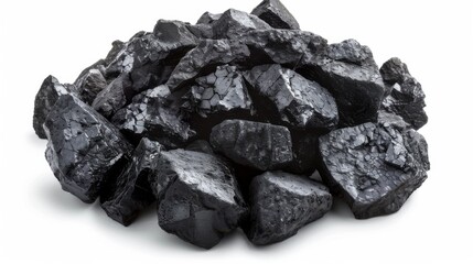 Fototapeta premium Coal: Essential Resource for Central Heating - Fuel and Power at a Cost