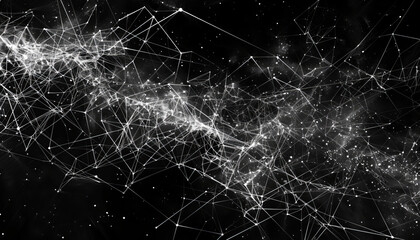 Conceptualize the intersection of quantum mechanics and general relativity in a vector diagram, exploring the idea of quantum gravity. Depict interconnected lines or nodes symbolizing entangled partic