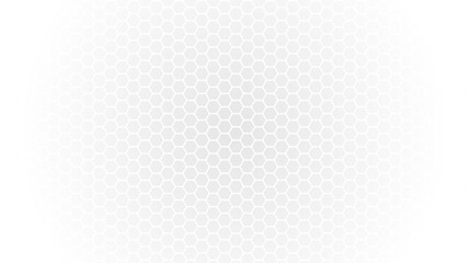 White abstract background with hexagons. 