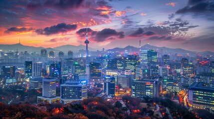 Obraz premium 韓国ソウルのイメージ03