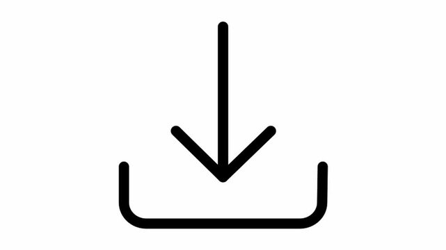 Download icon animation - Essential basic icon motion design