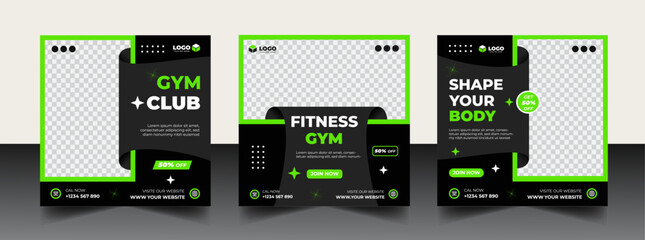 Fitness gym social media cover design. gym, Workout, fitness and Sports social media cover banner design